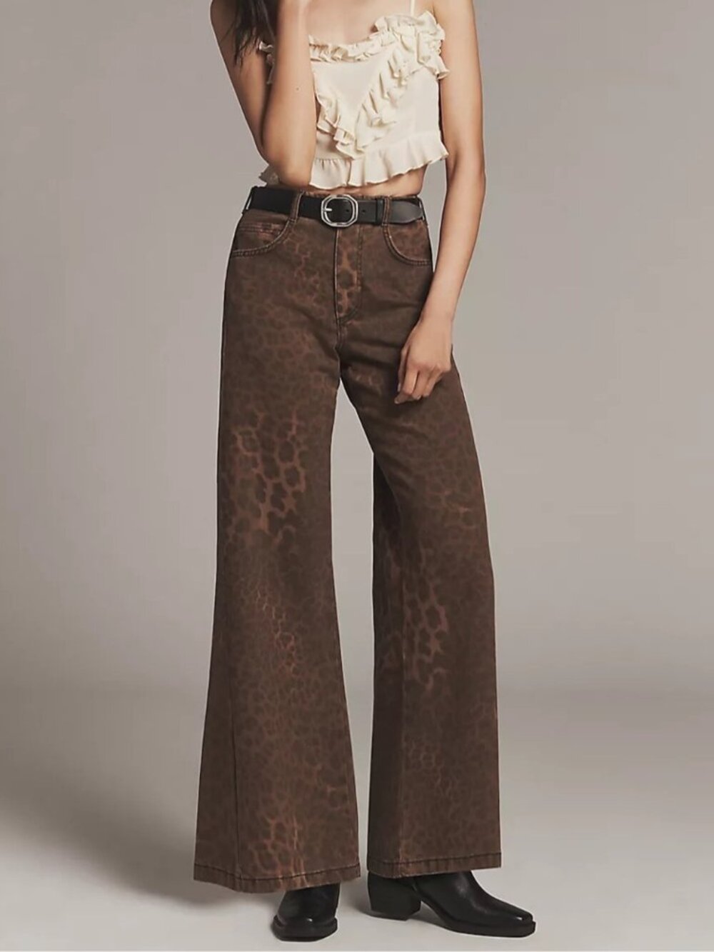 NWT Size 25 - Pilcro Adi 100% Cotton Mid-Rise Wide leg Jeans (NWT US$ 158)